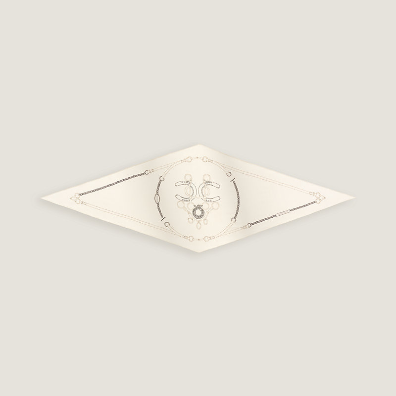 Exceptional embroidered double-faced losange | Hermès USA